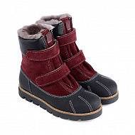 Ботинки Тапибу зимние с мехом для девочек FT-23010.17-FL06O.01 москва/бордовый.