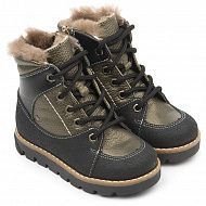 Ботинки Тапибу зимние с мехом для мальчиков FT-23016.20-FL26O.01 хаки.